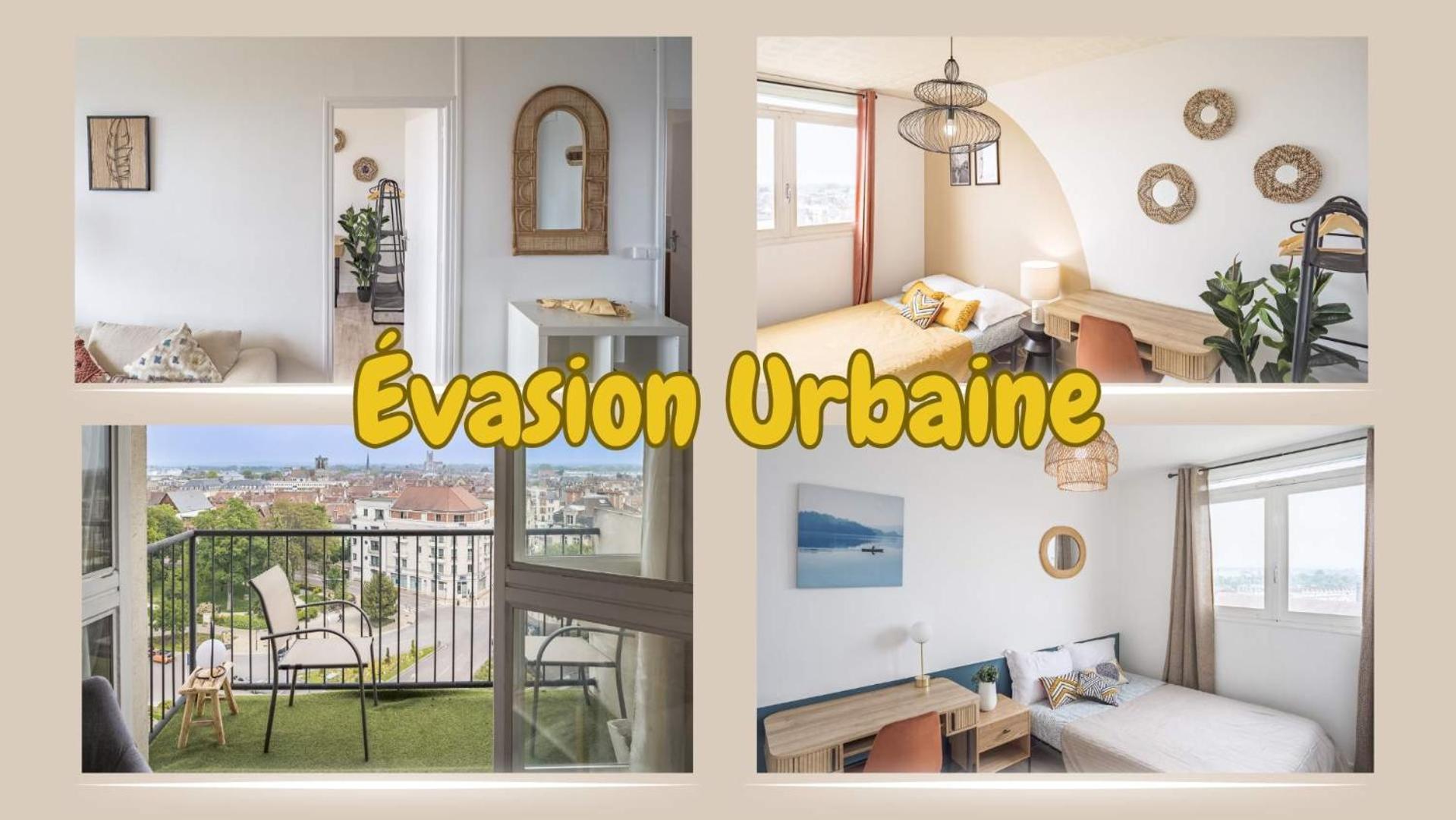 트루아 Evasion Urbaine - Vue Panoramique - Proche Gare 아파트 외부 사진